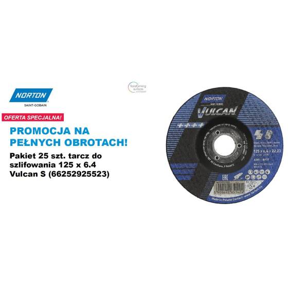 Obrázok pre Abrasive wheel Norton Vulcan 125 x 6.4 A30S