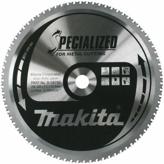 Obrázok pre Saw blade Makita 305x25.4x78t thin sheet