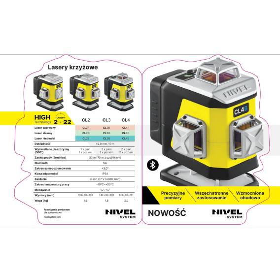 Obrázok pre Cross laser Nivel System CL4R