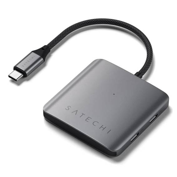 Obrázok pre Satechi ST-H4CPDM rozbočovač rozhraní USB typu C 10000 Mbit/s Šedá