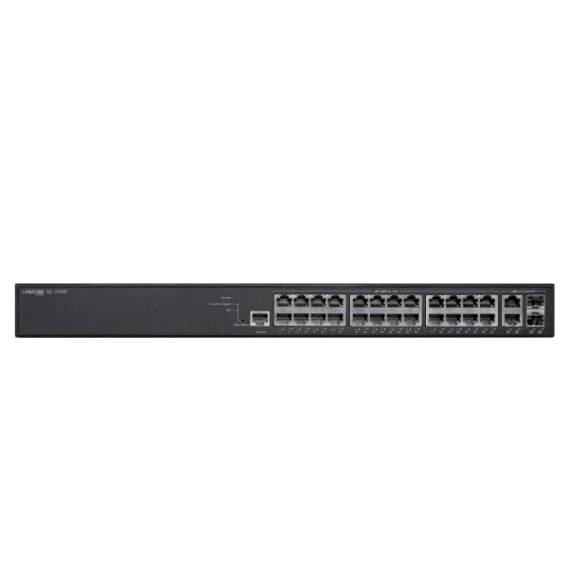 Obrázok pre GS-2426P Řízený L2 Gigabit Ethernet (10/100/1000) Podpora napájení po Ethernetu (PoE) 1U Černá