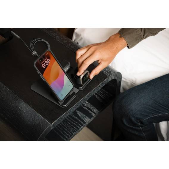 Obrázok pre Urban Armor Gear SRGE 3-in-1 Sluchátka, Chytrý telefon, Chytré hodinky Černá, Šedá AC Bezdrátové nabíjení Vnitřní