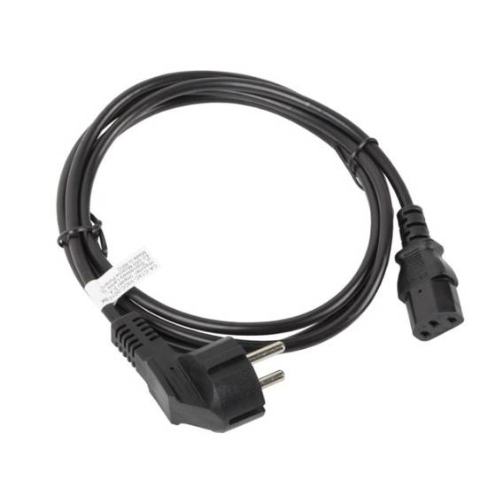 Obrázok pre Lanberg CA-C13C-10CC-0018-BK napájecí kabel Černá 1,8 m C13 rozdvojovač CEE7/7