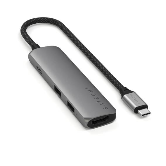 Obrázok pre Satechi ST-P4SM rozbočovač rozhraní USB typu C 10000 Mbit/s Šedá
