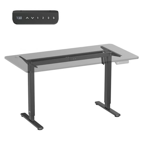 Obrázok pre Elektricky výškově nastavitelný stůl Ergo Office, max. výška 1160 mm, max. hmotnost 80 kg, bez desky, černý, ER-400 B