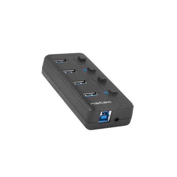 Obrázok pre NATEC HUB USB 3.0 MANTIS 2 4-PORTOVÝ S PŘEPÍNAČEM + NAPÁJECÍ ZDROJ