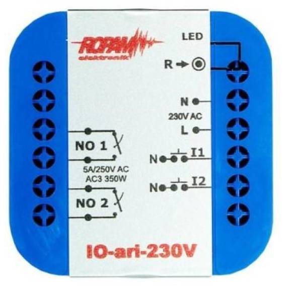 Obrázok pre Wireless controller 230V, auricle, 2xNO, 2xIN (N)