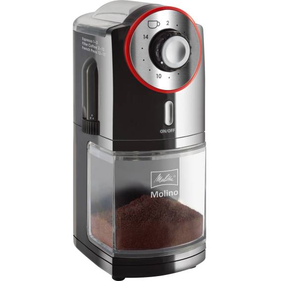 Obrázok pre Melitta Molino 100 W Černá, Červená, Nerezová ocel