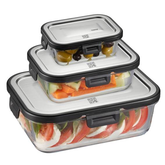 Obrázok pre Set of 3 rectangular containers MILO