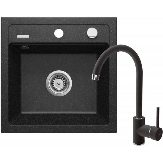 Obrázok pre Granite sink with 1-bowl faucet