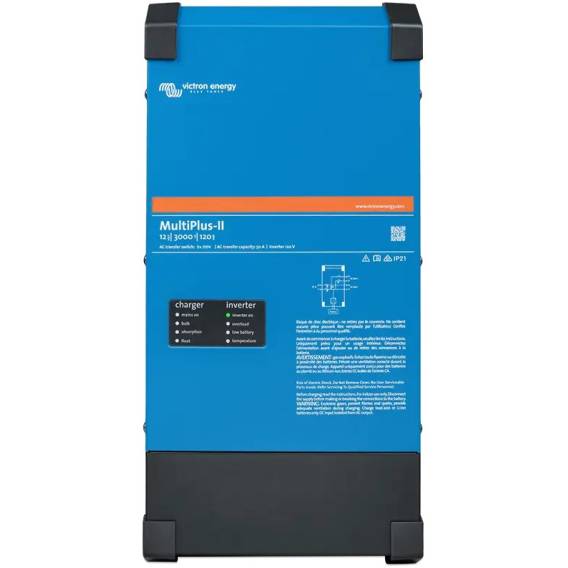 Obrázok pre Victron Energy MultiPlus-II zdroj/transformátor Vnitřní 3000 W Černá, Modrá