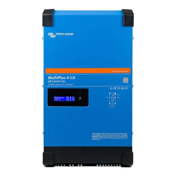 Obrázok pre Victron Energy MultiPlus-II zdroj/transformátor Vnitřní 3000 W Černá, Modrá