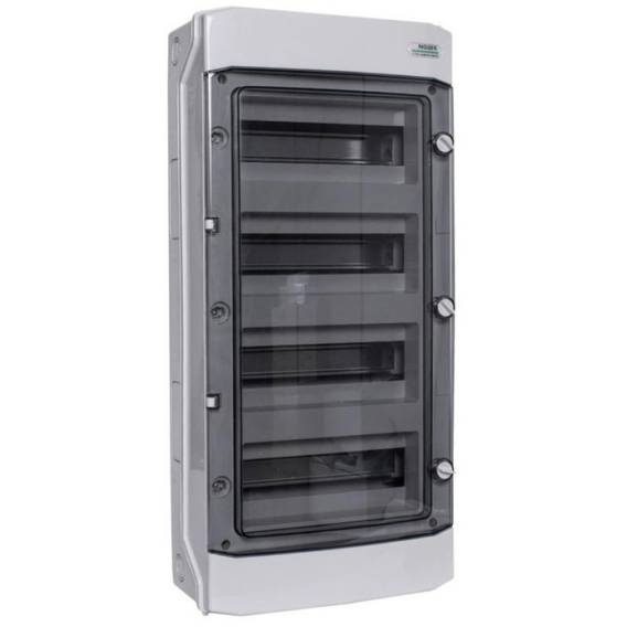 Obrázok pre Surface-mounted installation enclosure, plastic, IP65, 4th row, 12 modules, 1500V DC