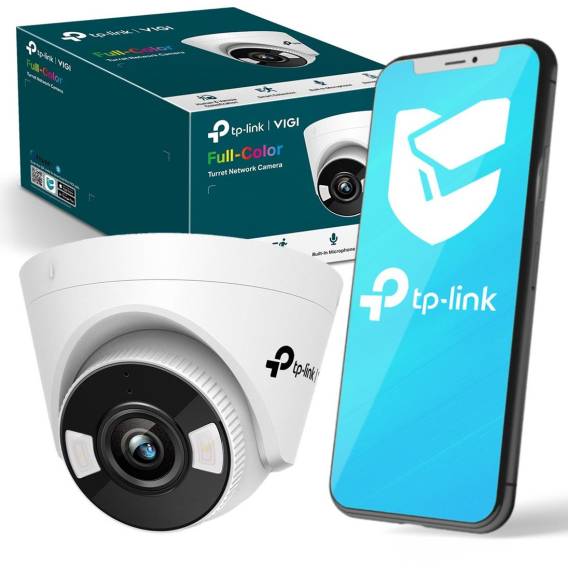 Obrázok pre TP-LINK VIGI 4MP Full-Color Wi-Fi Turret Network Camera VIGI C440-W Dome 4 MP 4 mm H.265+/H.265/H.264+/H.264 MicroSD