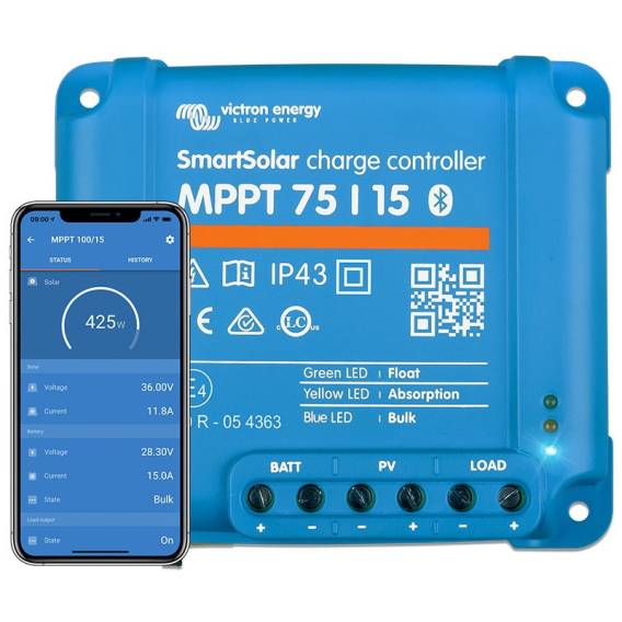 Obrázok pre Victron Energy SmartSolar MPPT 75/15