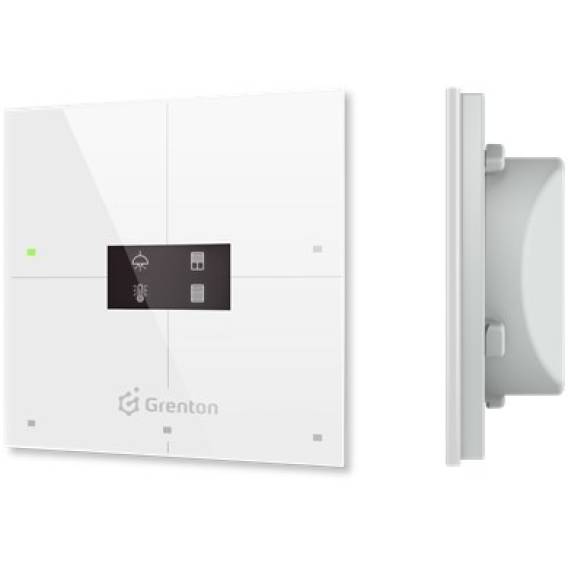 Obrázok pre Grenton smart panel / 4 touch fields / OLED / TF-Bus display / white glass front