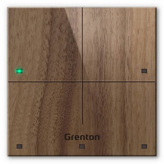 Obrázok pre Grenton touch panel / 4 touch fields / TF-Bus / dark wooden front