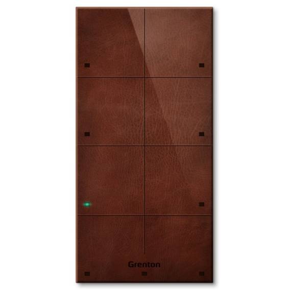 Obrázok pre Grenton touch panel / 8 touch fields / TF-Bus / dark, natural leather front
