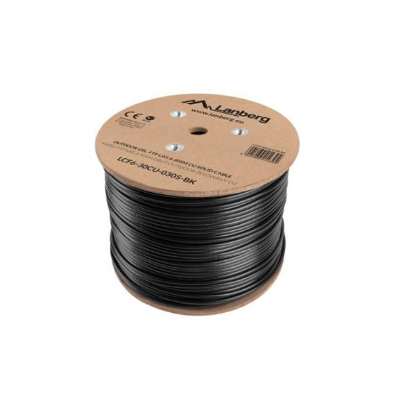 Obrázok pre Lanberg LCF6-30CU-0305-BK síťový kabel Černá 305 m Cat6
