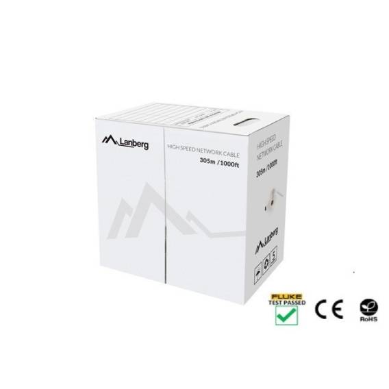 Obrázok pre Lanberg LCU5-12CU-0305-R síťový kabel Červená 305 m Cat5e U/UTP (UTP)