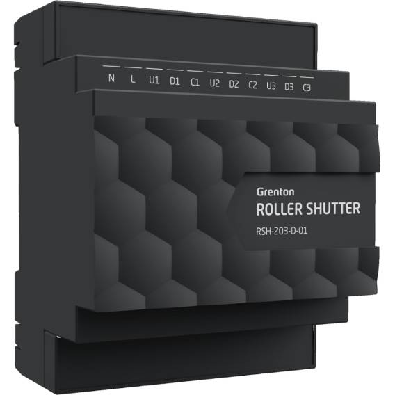 Obrázok pre Roller shutter outlet module (3 outputs) Grenton / DIN rail mounting / TF-Bus