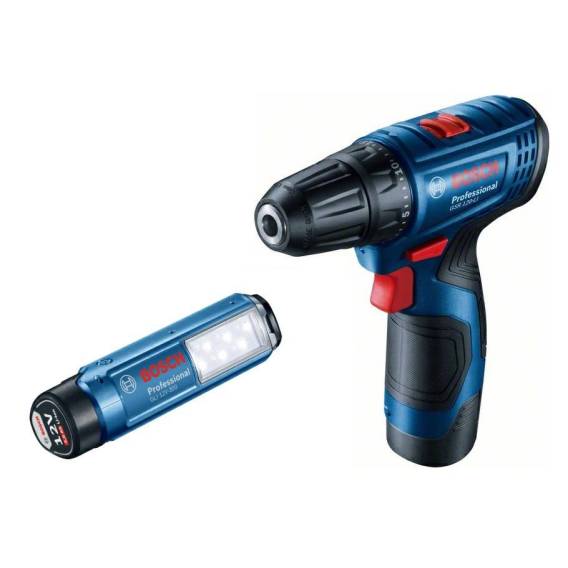 Obrázok pre BOSCH. GSR 120-LI 2x2,0Ah 30/14Nm SCREWDRIVER +GLI 12V-300 LAMP CASE
