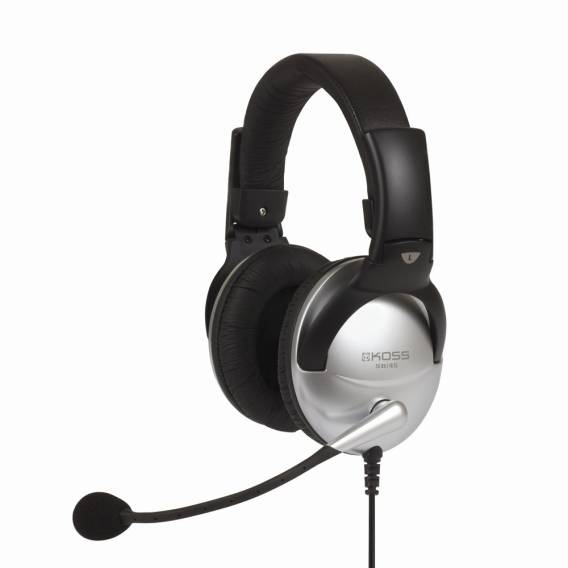Obrázok pre Koss SB45 Sluchátka s mikrofonem Kabel Přes hlavu Hovory/hudba Černá, Stříbrná