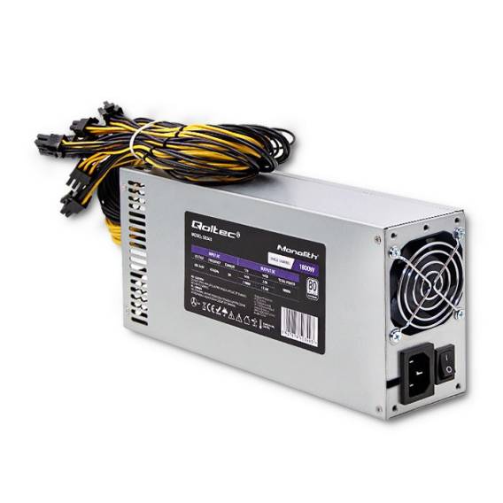 Obrázok pre Qoltec 50349 napájecí zdroj 1800 W ATX Šedá