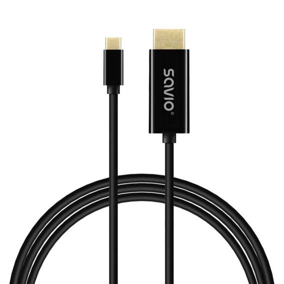 Obrázok pre SAVIO CL-191 Kabel USB-C na HDMI, 30Hz, 2m, plast