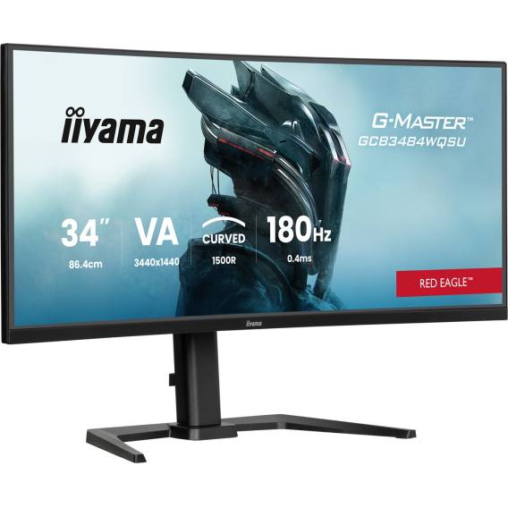 Obrázok pre iiyama G-MASTER GCB3484WQSU-B1 počítačový monitor 86,4 cm (34") 3440 x 1440 px UltraWide Quad HD LED Černá