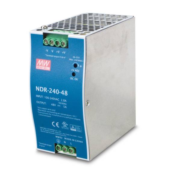 Obrázok pre PLANET PWR-240-48 napájecí zdroj 240 W Modrá, Šedá