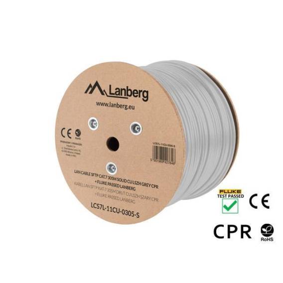 Obrázok pre Lanberg LCS7L-11CU-0305-S síťový kabel Bílá 305 m Cat7 S/FTP (S-STP)