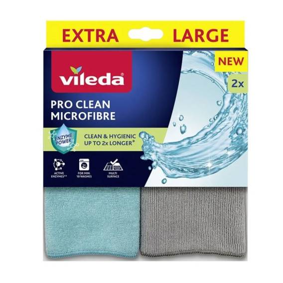Obrázok pre Univerzální utěrka s enzymy Vileda Pro Clean 2 ks.