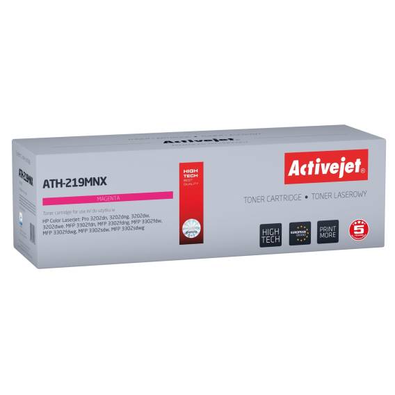 Obrázok pre Activejet ATH-219MNX Toner pro tiskárnu HP, náhradní HP 219X W2193X; Supreme; 2500 stran; purpurový, s čipem