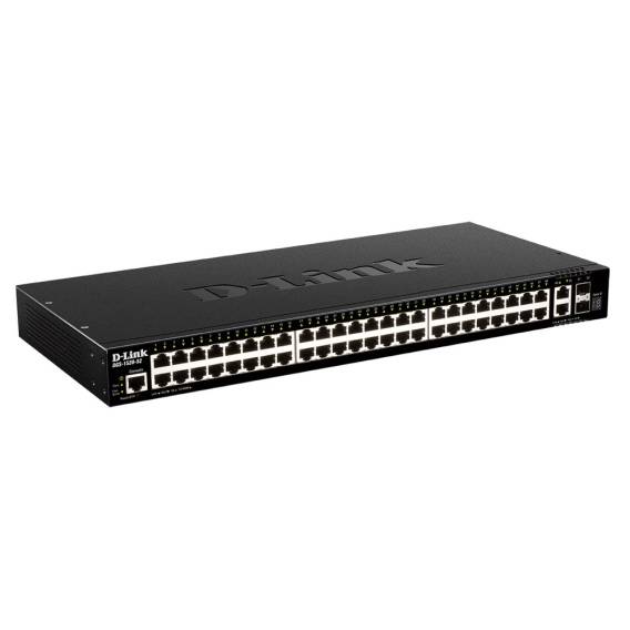Obrázok pre D-Link DGS-1520-52/E síťový přepínač Řízený L3 10G Ethernet (100/1000/10000) 1U Černá