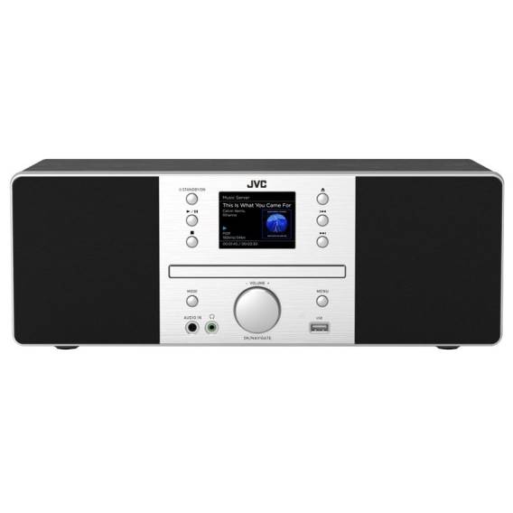Obrázok pre JVC RD-E874B Věž Bluetooth 20 W Černá, Stříbrná