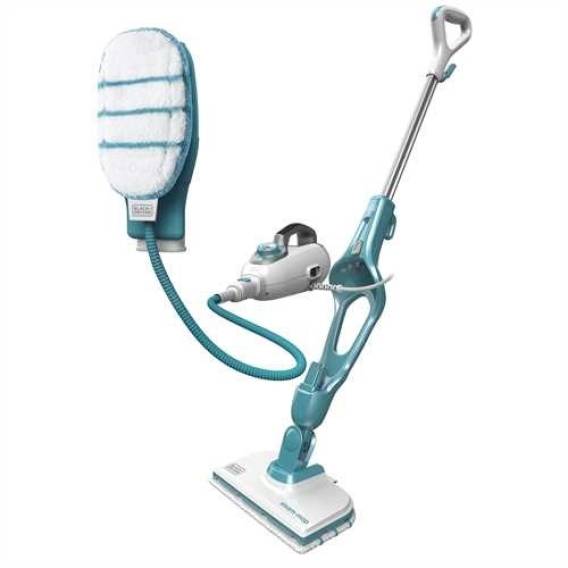Obrázok pre Parní mop Black+Decker 9IN1 0,5 l 1300 W Tyrkysový, Bílý
