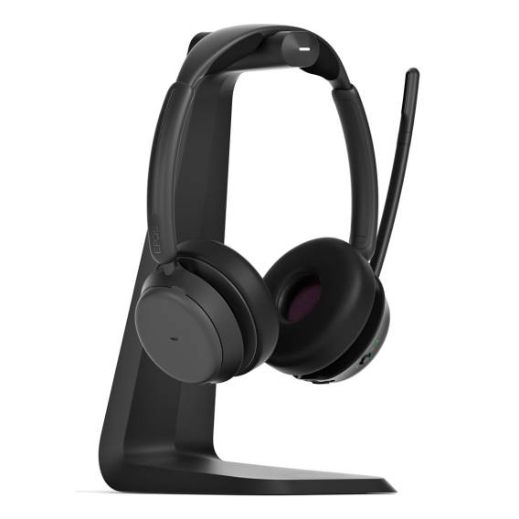 Obrázok pre EPOS IMPACT 1061T ANC Sluchátka s mikrofonem Bezdrátový Přes hlavu Kancelář / call centrum Bluetooth Nabíjecí podstavec Černá