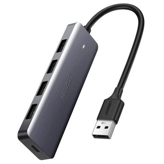 Obrázok pre Ugreen Hub Adaptér 4v1 USB-C na 4× USB 3.0 + USB-C Šedý