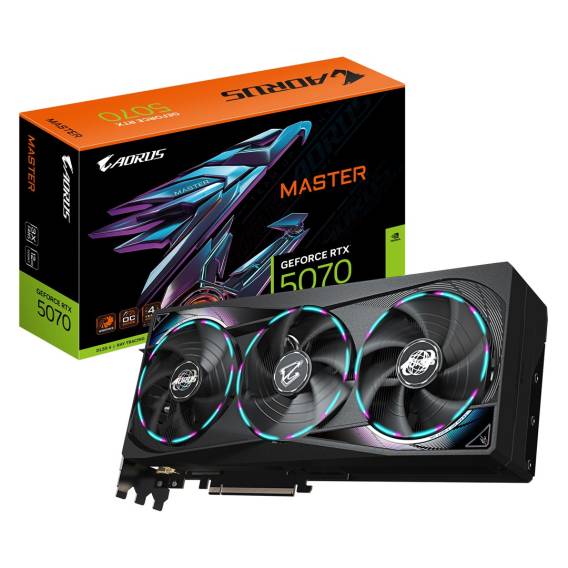 Obrázok pre GIGABYTE AORUS GeForce RTX 5070 MASTER 12G NVIDIA 12 GB GDDR7