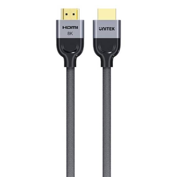 Obrázok pre UNITEK 8K Braided Nylon 1M HDMI kabel HDMI Typ A (standardní) Šedá