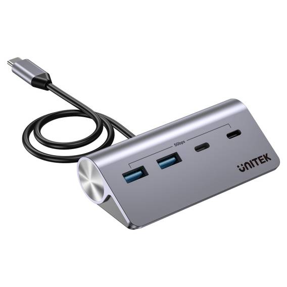 Obrázok pre UNITEK H1337AGY01 rozbočovač rozhraní USB 3.2 Gen 1 (3.1 Gen 1) Type-C 5000 Mbit/s Šedá
