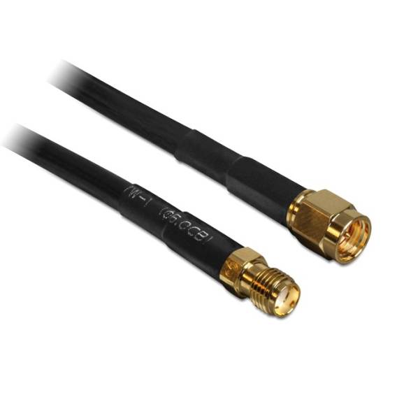 Obrázok pre DeLOCK 10m SMA m/f koaxiální kabel CFD200 Černá