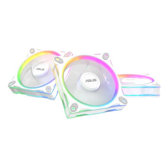 Obrázok pre ASUS Prime MR120 Fan ARGB White 3in1 Počítačová skříň Ventilátor 12 cm Bílá