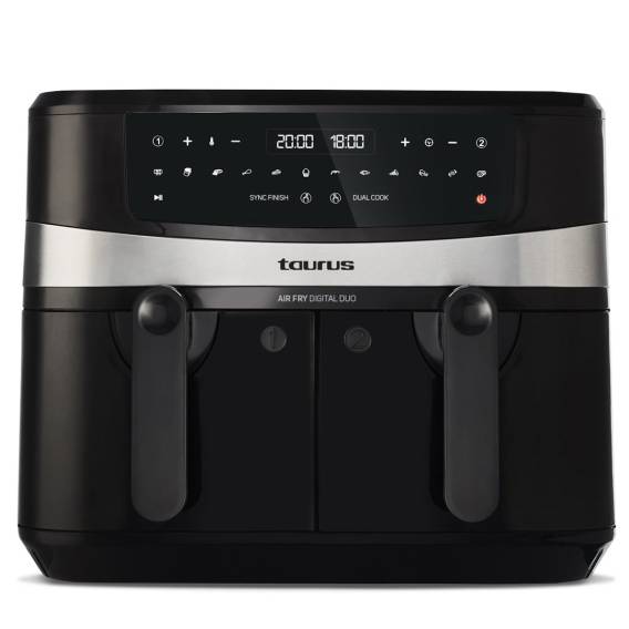 Obrázok pre Taurus Air Fry Digital Duo Dvojitý 9 l 2200 W Horkovzdušná fritéza Černá