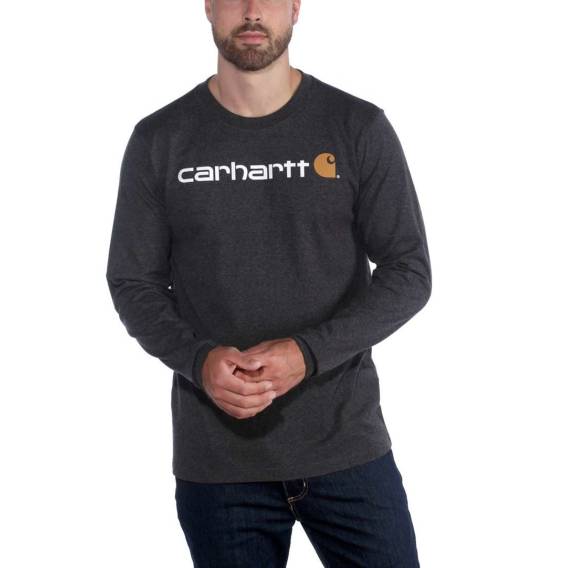 Obrázok pre Carhartt Core Logo Sweatshirt L/S - carbon