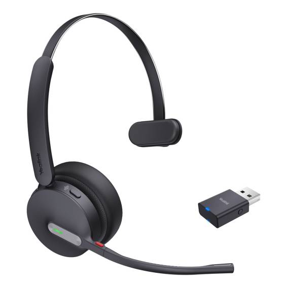 Obrázok pre Yealink WH64 Hybrid Mono UC Sluchátka s mikrofonem Bezdrátový Přes hlavu Kancelář / call centrum Micro-USB Bluetooth Černá