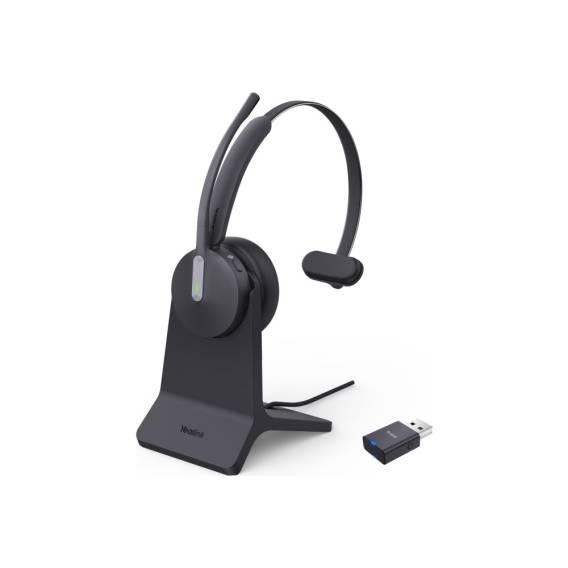 Obrázok pre Yealink WH64 Hybird Mono with Charging Stand Teams Sluchátka s mikrofonem Bezdrátový Přes hlavu Kancelář / call centrum USB typu C Bluetooth Nabíjecí podstavec Černá