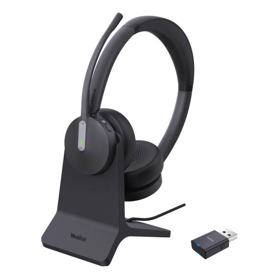 Obrázok pre Yealink WH64 Hybird Dual with Charging Stand Teams Sluchátka s mikrofonem Bezdrátový Přes hlavu Kancelář / call centrum USB typu C Bluetooth Nabíjecí podstavec Černá