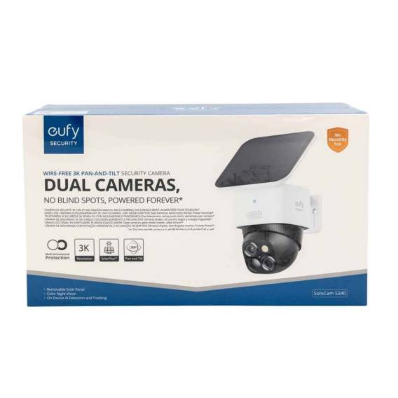 Obrázok pre Eufy SoloCam S340 Žárovka Bezpečnostní IP kamera Vnitřní a venkovní 2880 x 1620 px Strop/zeď